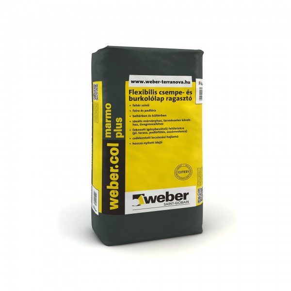Weber Webercol Marmo Plus C2TES1 fehér burkolólap és csemperagasztó - 25kg