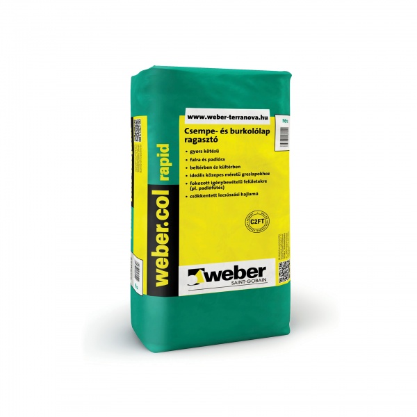 Weber Webercol Rapid C2FT gyorskötő burkolólap és csemperagasztó