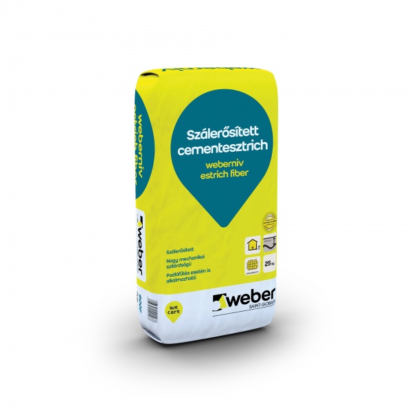 Weber Weberniv Estrich Fiber szálerősített aljzatbeton - 25 kg