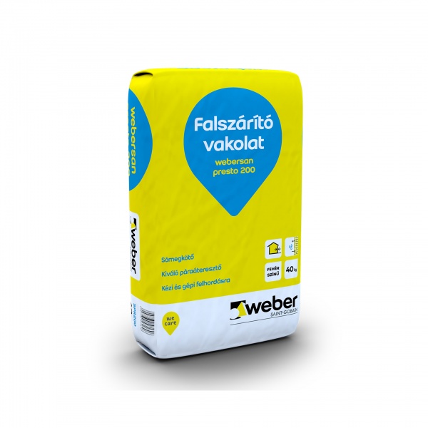 Weber Webersan Presto 200 falszárító vakolat - 30kg