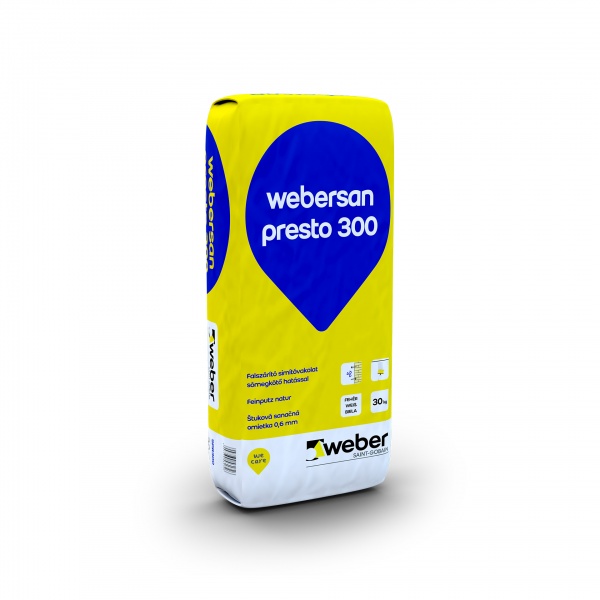 Weber Webersan Presto 300 falszárító simítóvakolat - 30kg