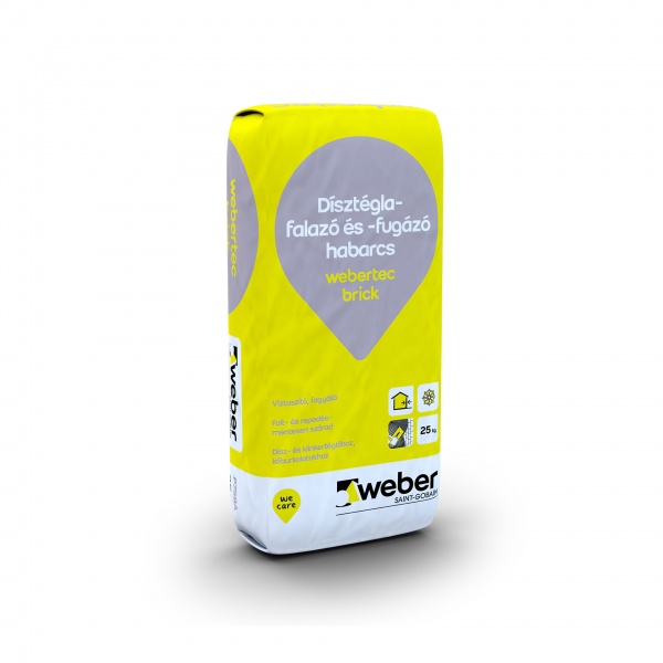Weber Webertec Brick dísztégla falazó és fugázóhabarcs - szürke - 25kg