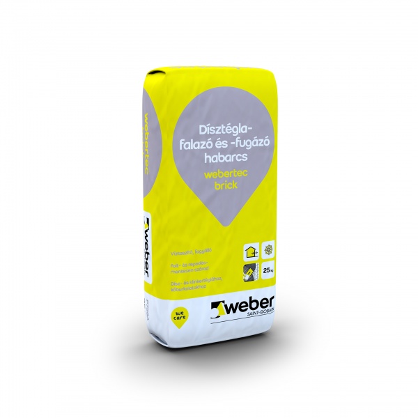 Weber Webertec Brick dísztégla falazó és fugázóhabarcs - Intenzív színek - 25kg