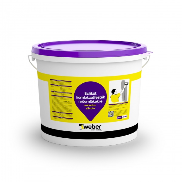 Weber Weberton Silicate szilikát homlokzatfesték, 2. színcsoport - 5 kg