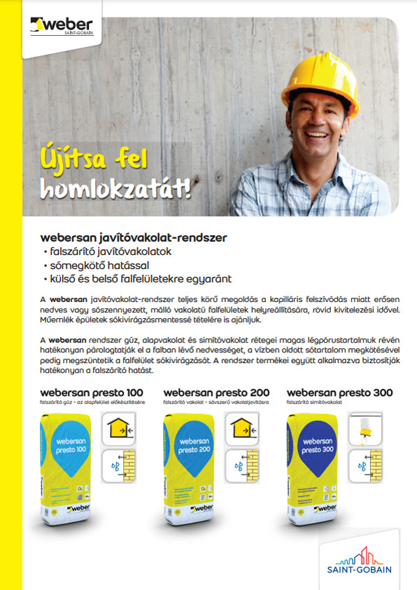 Weber Webersan javítóvakolat